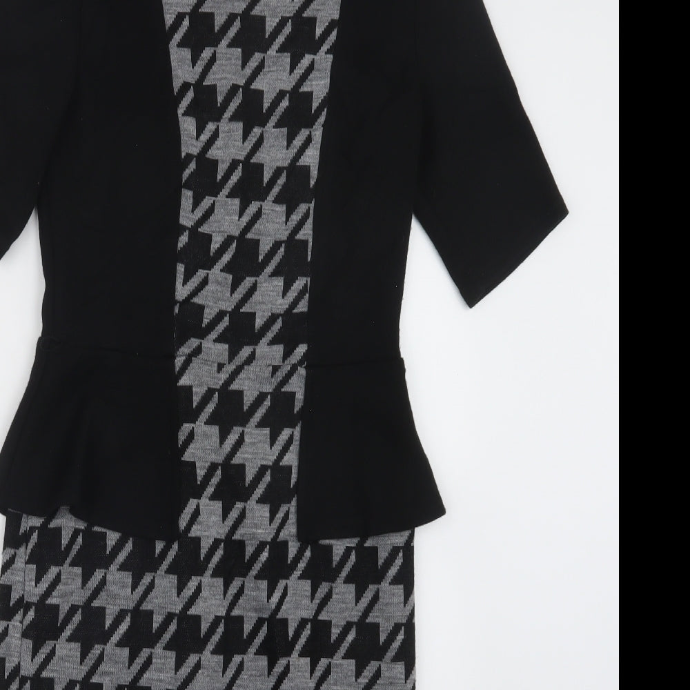 Per Una Womens Black   T-Shirt Dress  Size 10