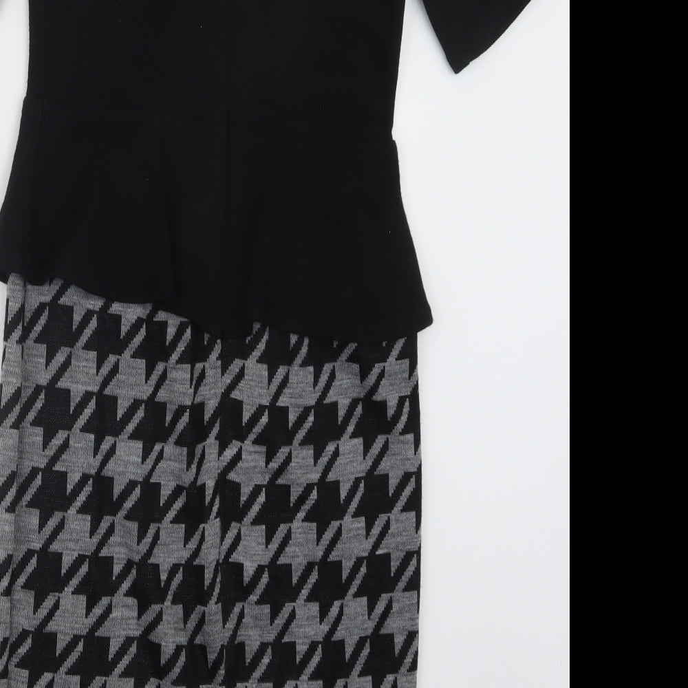 Per Una Womens Black   T-Shirt Dress  Size 10