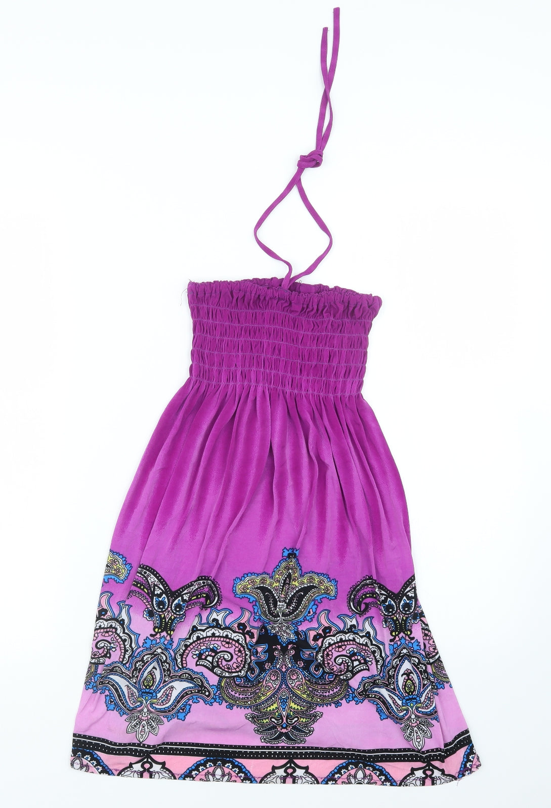 Preworn Womens Purple Geometric  Mini  Size 6