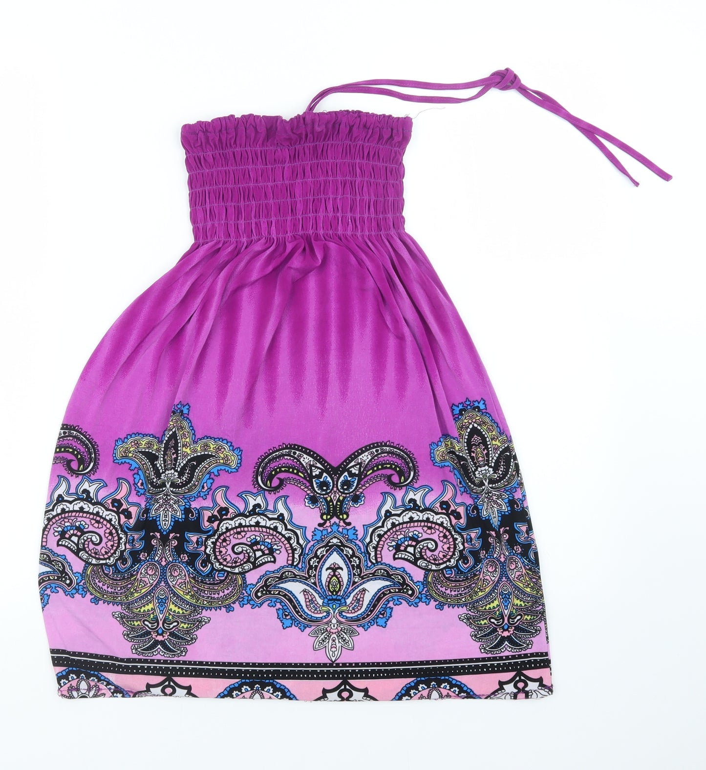 Preworn Womens Purple Geometric  Mini  Size 6