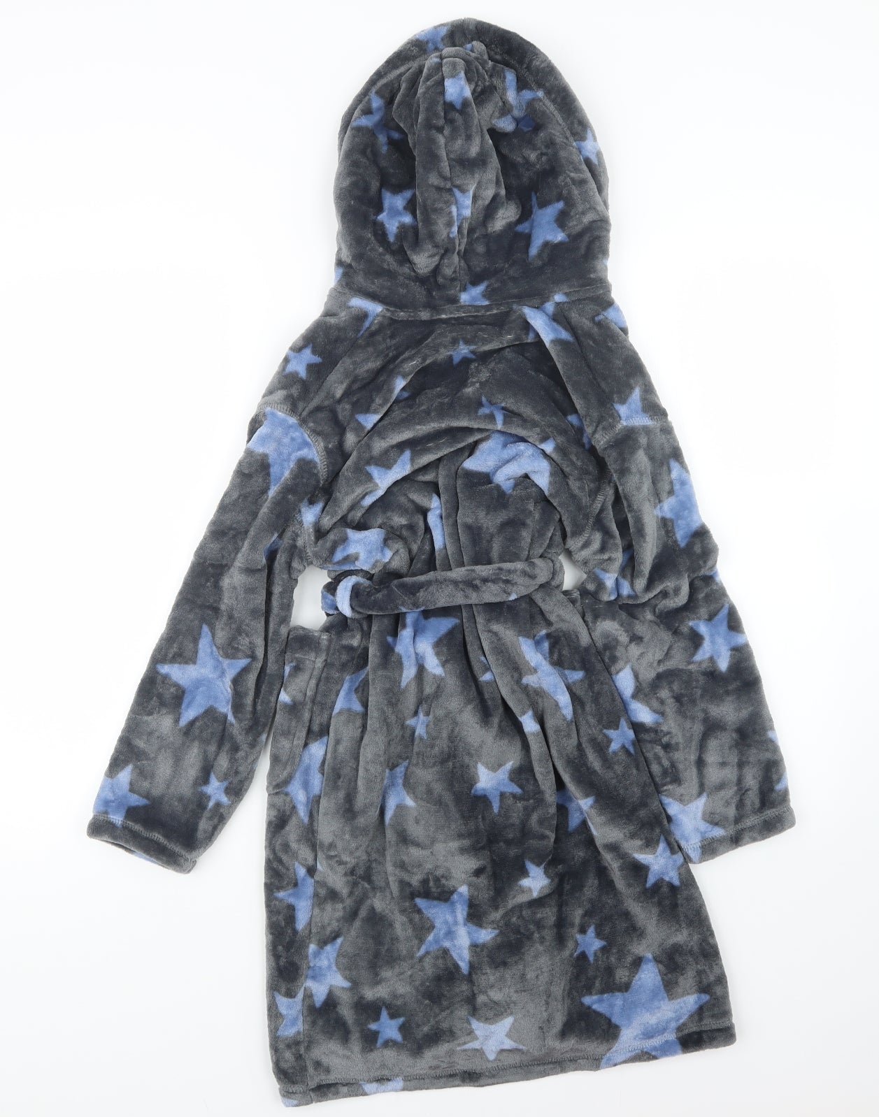 Marks and Spencer Boys Grey Geometric   Robe Size 9-10 Years
