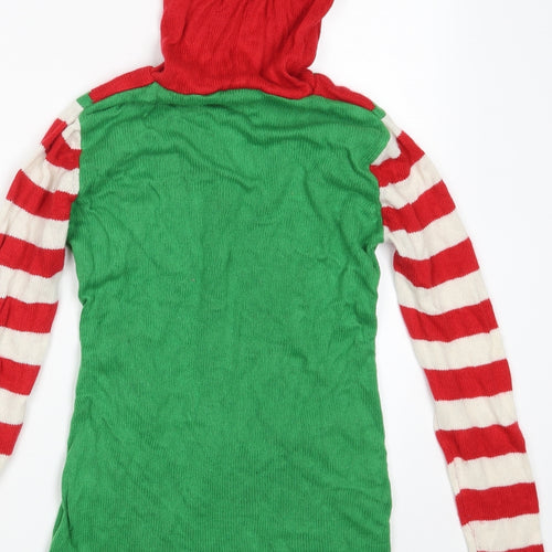 Brave Soul Girls Green   Pullover Hoodie Size S  - Seasonal Christmas Festive Holiday