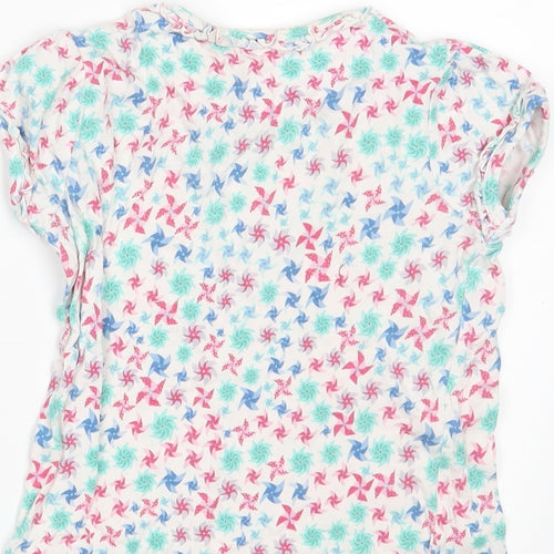 Mini Club Girls White   Basic T-Shirt Size 4-5 Years