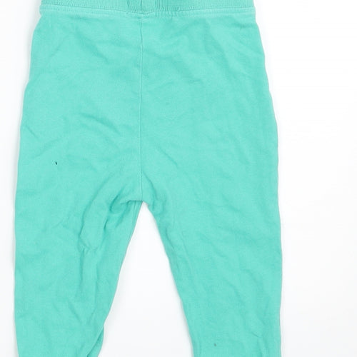 Baby Boys Green   Jogger Trousers Size 12 Months  - Inside Leg 9 Inches