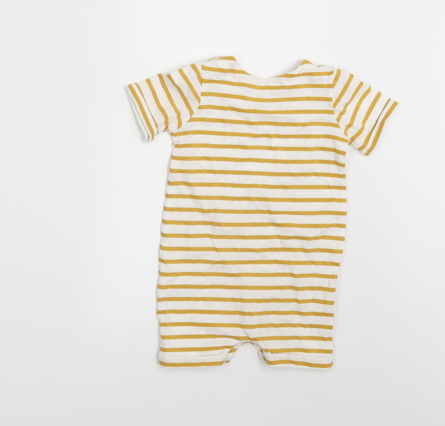 TU Boys White Striped  Babygrow One-Piece Size 3-6 Months