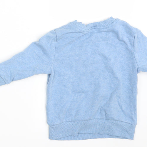 George Boys Blue   Pullover Jumper Size 12-18 Months  - See You Later Alligator
