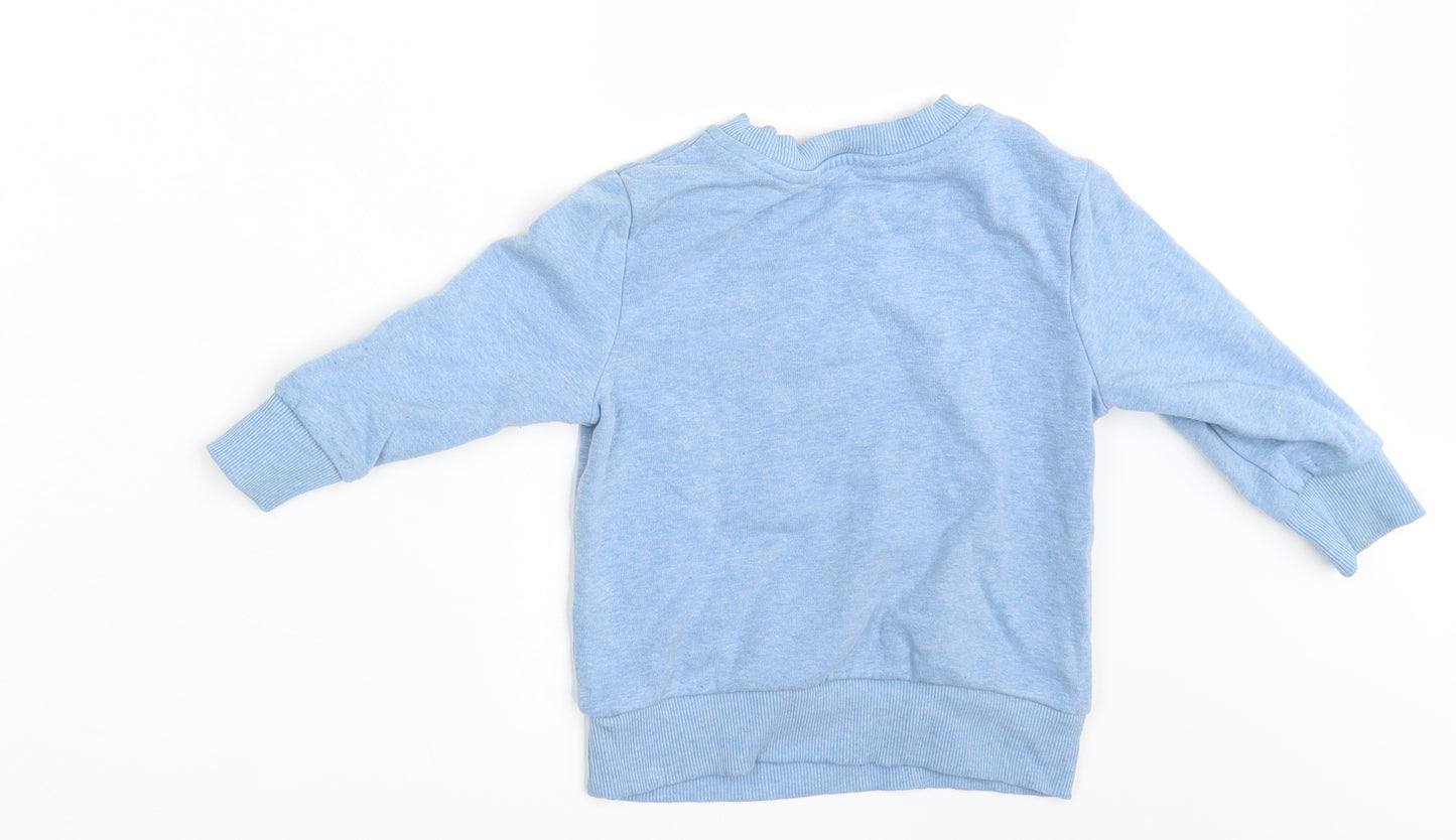 George Boys Blue   Pullover Jumper Size 12-18 Months  - See You Later Alligator
