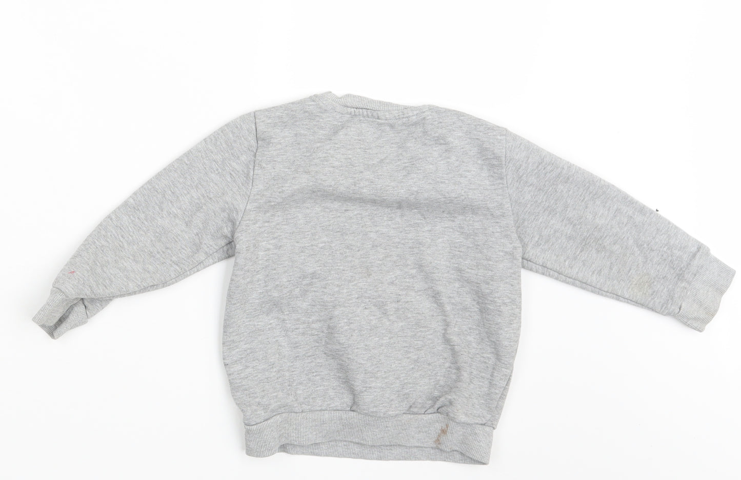 F&F Girls Grey   Pullover Jumper Size 2-3 Years  - Seasonal Christmas Festive Holiday