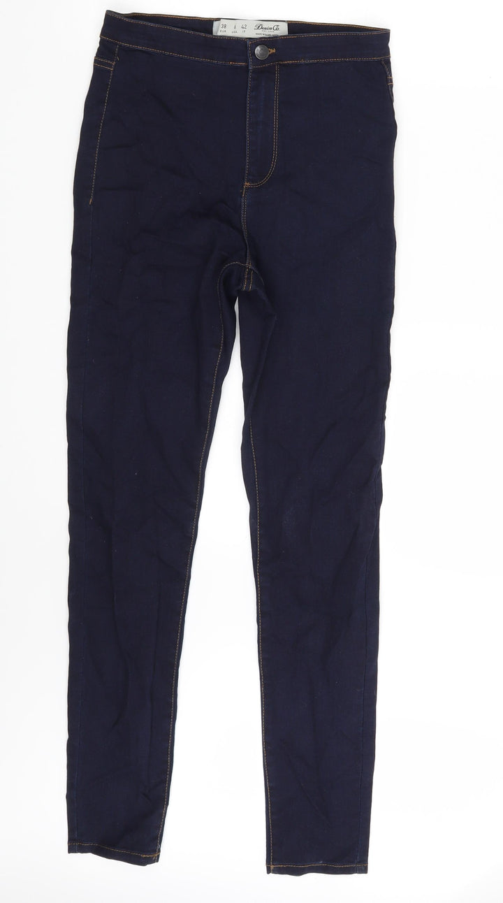 Denim Co. Womens Blue Denim Jegging Jeans Size 10 L30 in