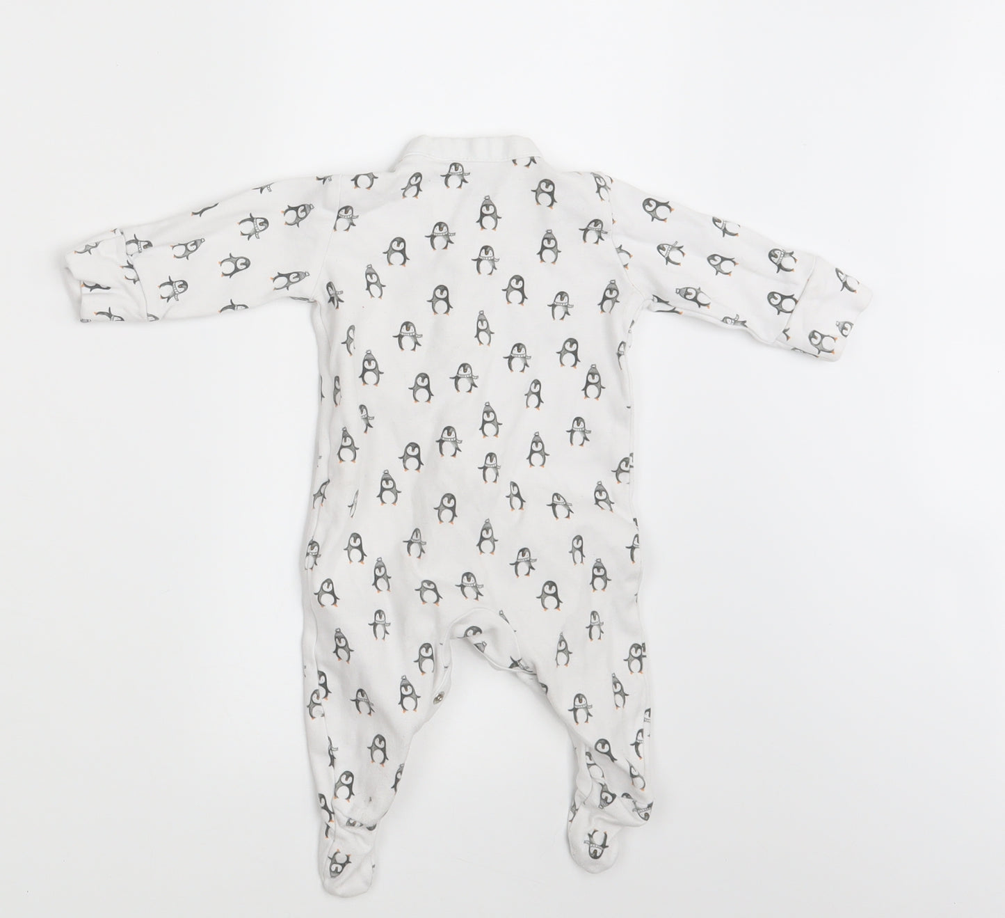 NEXT Baby White Animal Print  Coverall One-Piece Size 0-3 Months