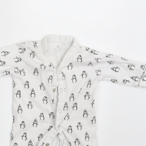 NEXT Baby White Animal Print  Coverall One-Piece Size 0-3 Months
