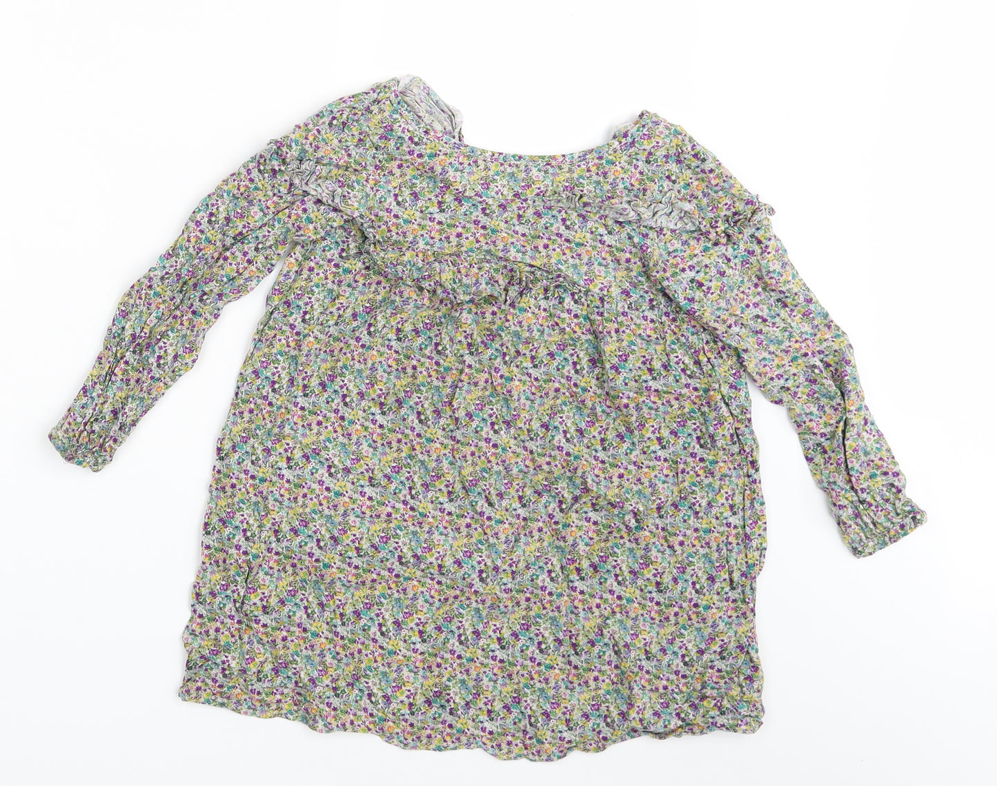 NEXT Girls Multicoloured Floral  Basic Blouse Size 5-6 Years