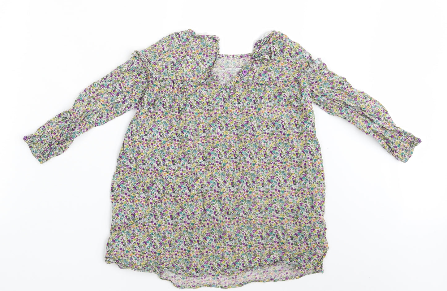 NEXT Girls Multicoloured Floral  Basic Blouse Size 5-6 Years
