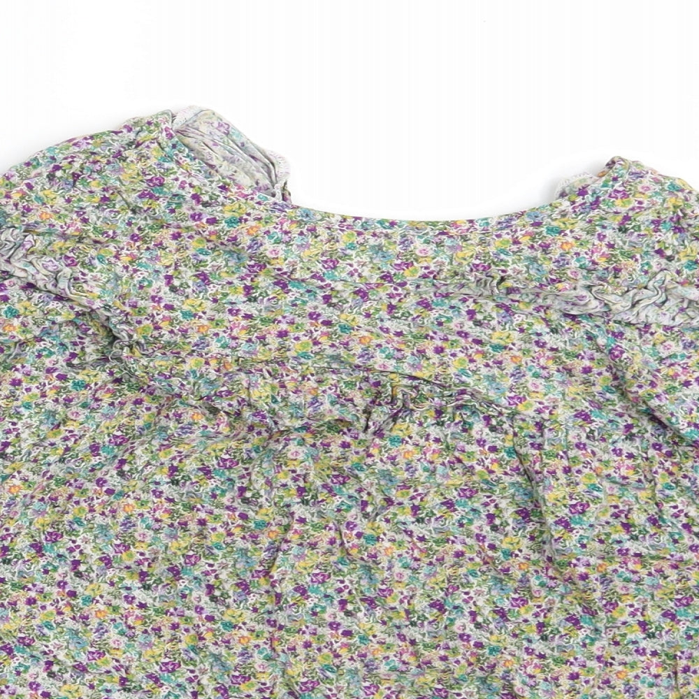 NEXT Girls Multicoloured Floral  Basic Blouse Size 5-6 Years