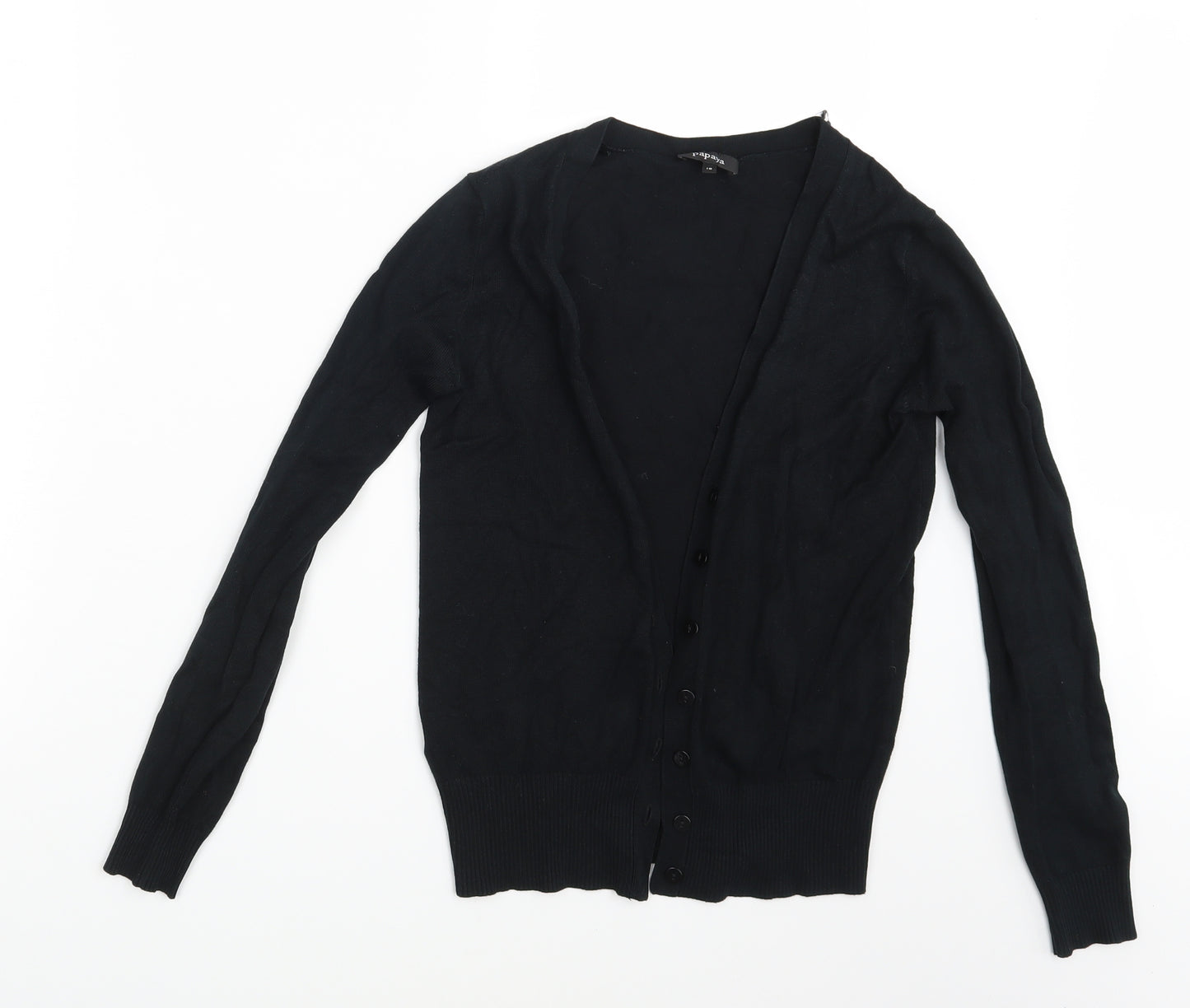 Papaya Womens Black   Cardigan Jumper Size 10