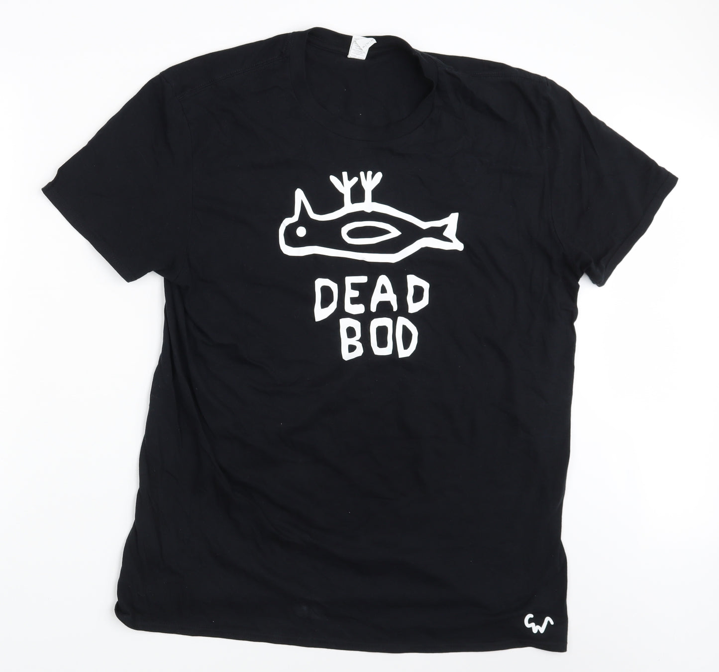 Anvil Mens Black    T-Shirt Size XL  - Dead Bod