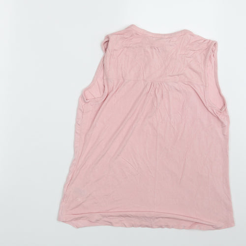 M&S Womens Pink   Basic T-Shirt Size 12