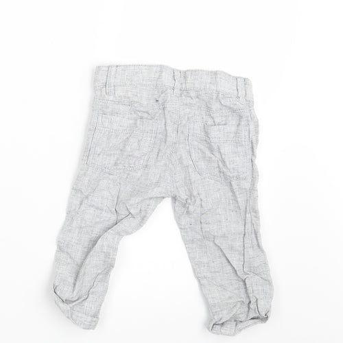 H&M Boys Grey   Cropped Trousers Size 12-18 Months  - Inside Leg 11 Inches