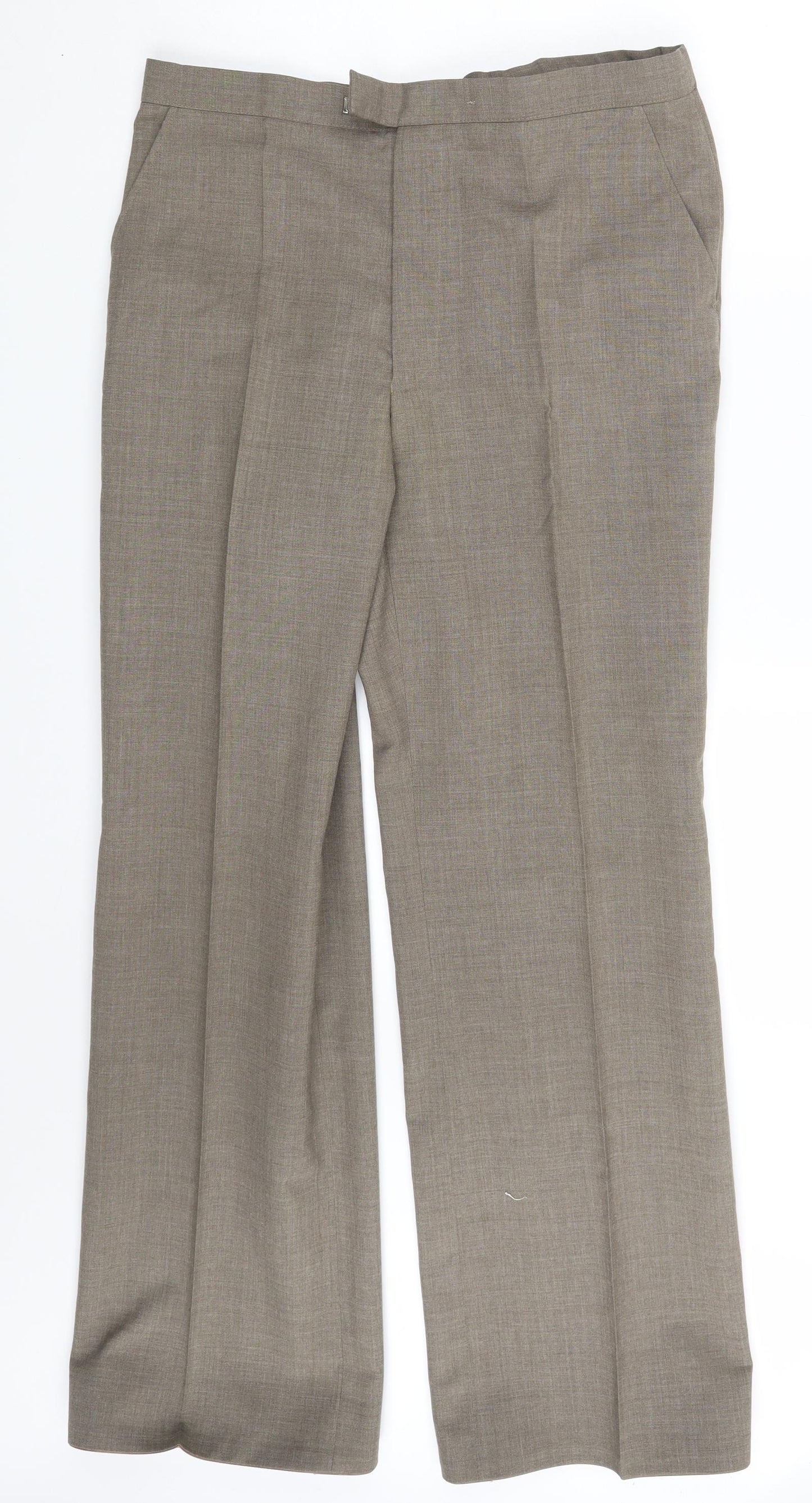 Preworn Womens Beige   Dress Pants Trousers Size 34 in L30 in