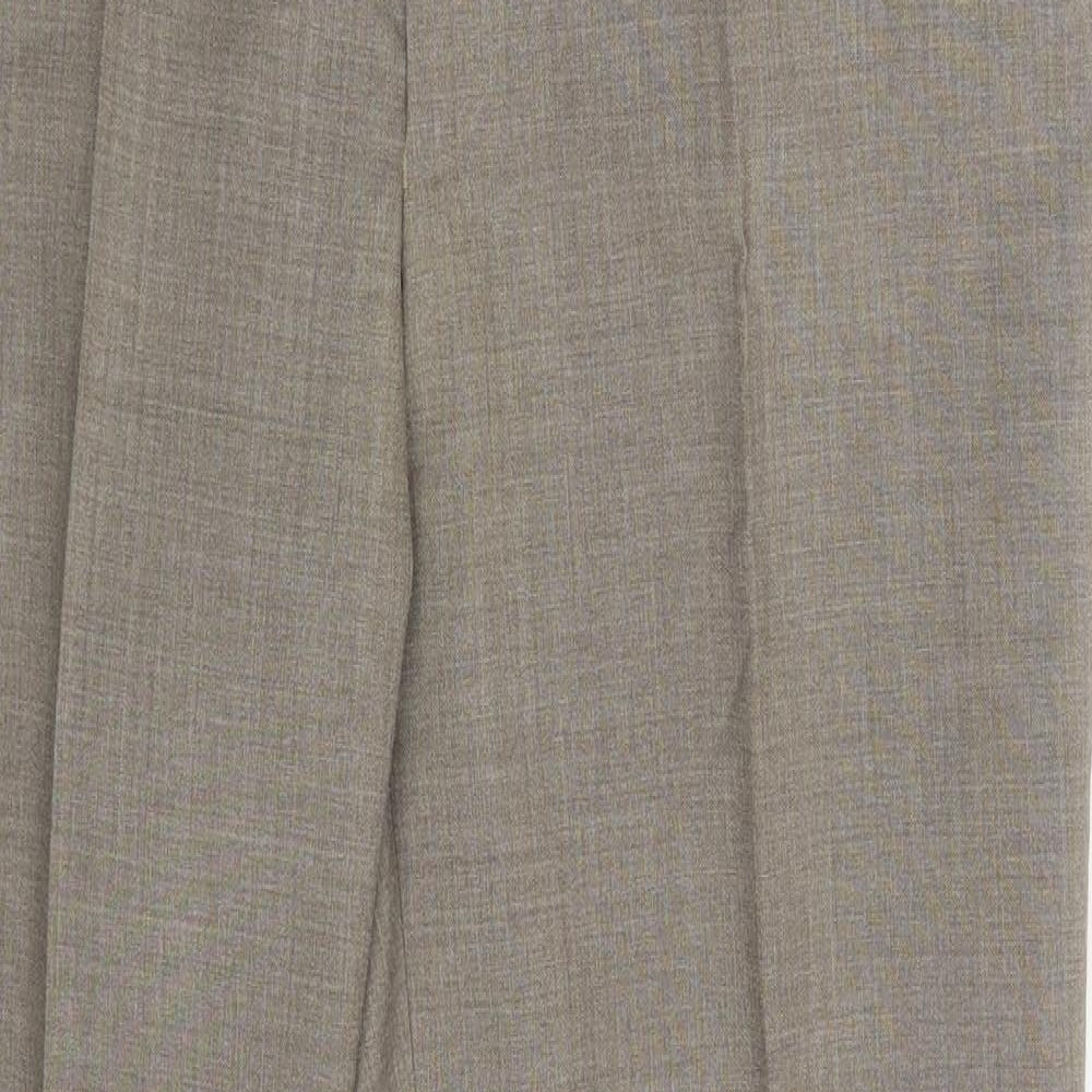 Preworn Womens Beige   Dress Pants Trousers Size 34 in L30 in