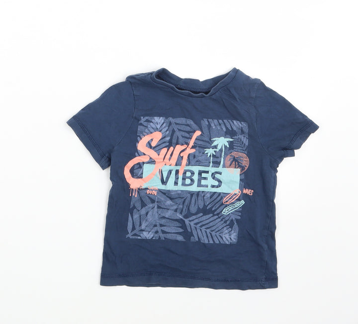 Preworn Boys Blue Basic T-Shirt One Size - Surf Vibes