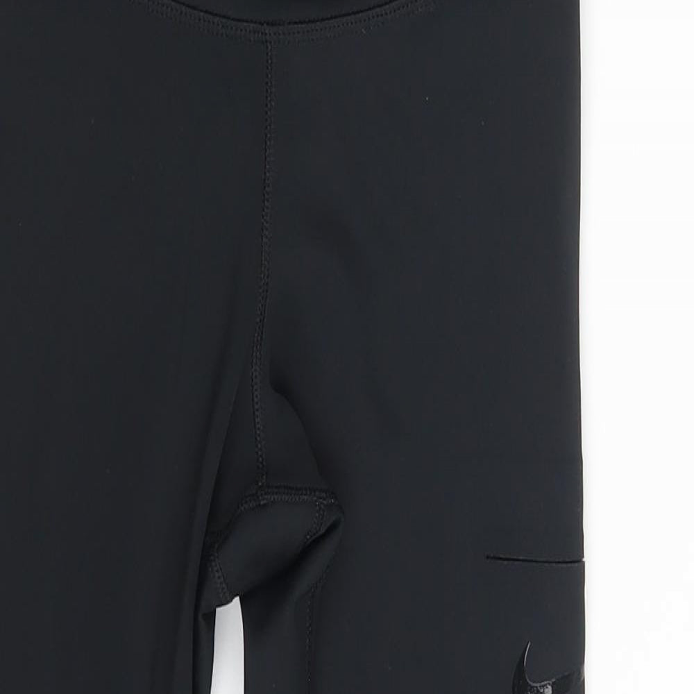 Nike Womens Black   Compression Leggings Size S L23 in