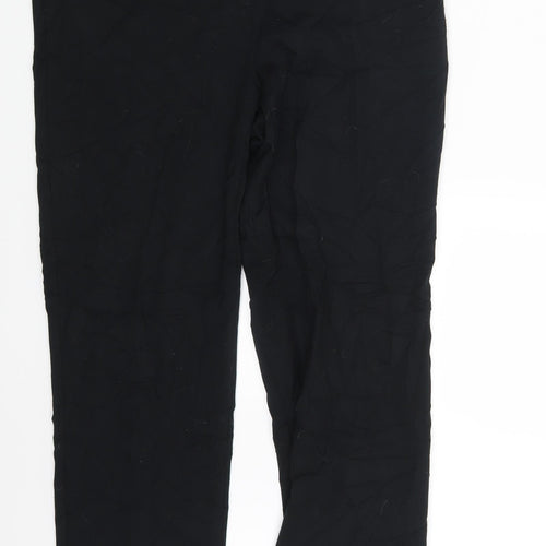 M&S Womens Black   Trousers  Size 12 L29 in