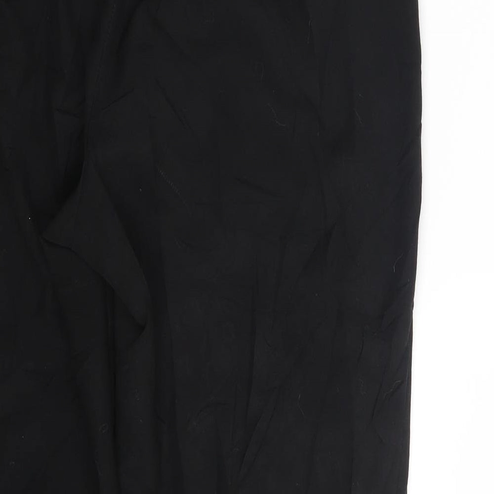 M&S Womens Black   Trousers  Size 14 L29 in
