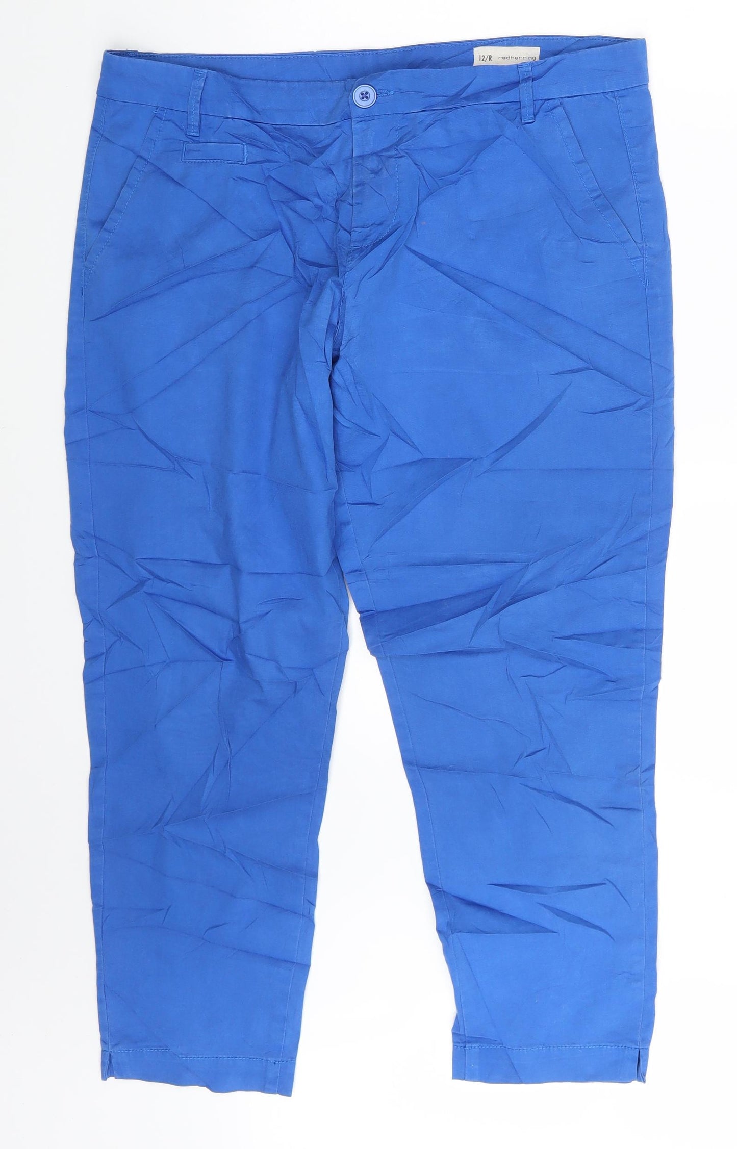 Debenhams Womens Blue   Capri Trousers Size 12 L26 in