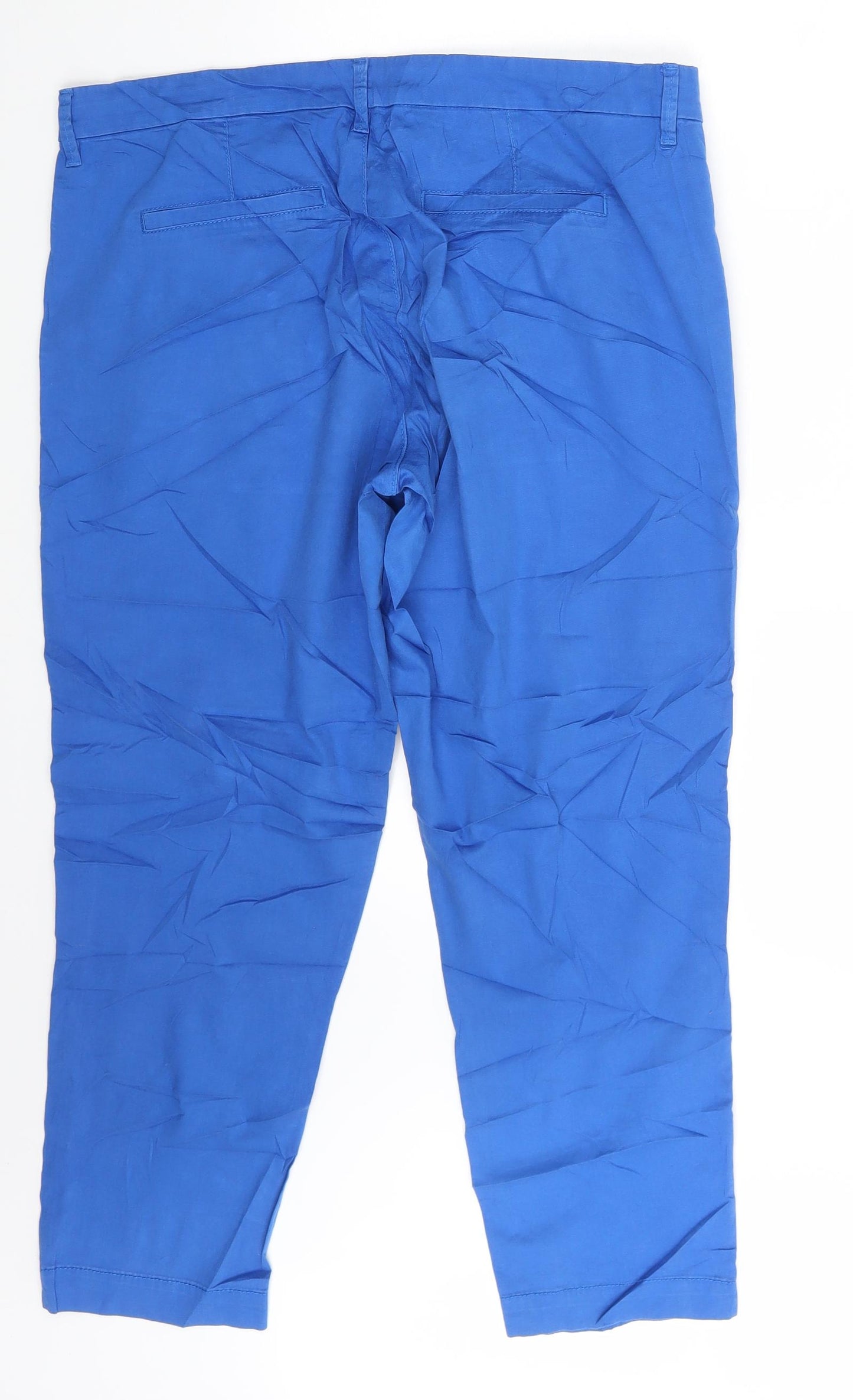 Debenhams Womens Blue   Capri Trousers Size 12 L26 in