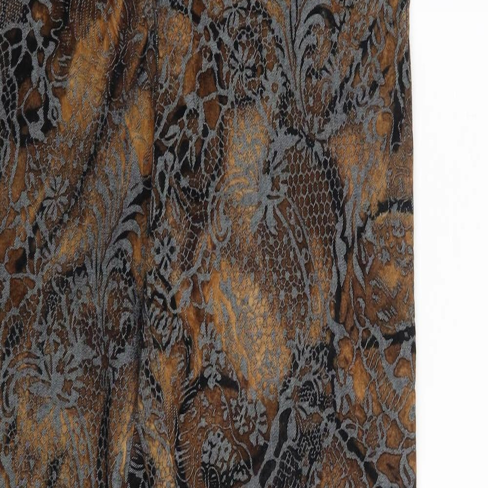 Jocavi Womens Brown Paisley Denim Straight Jeans Size 30 in L33 in