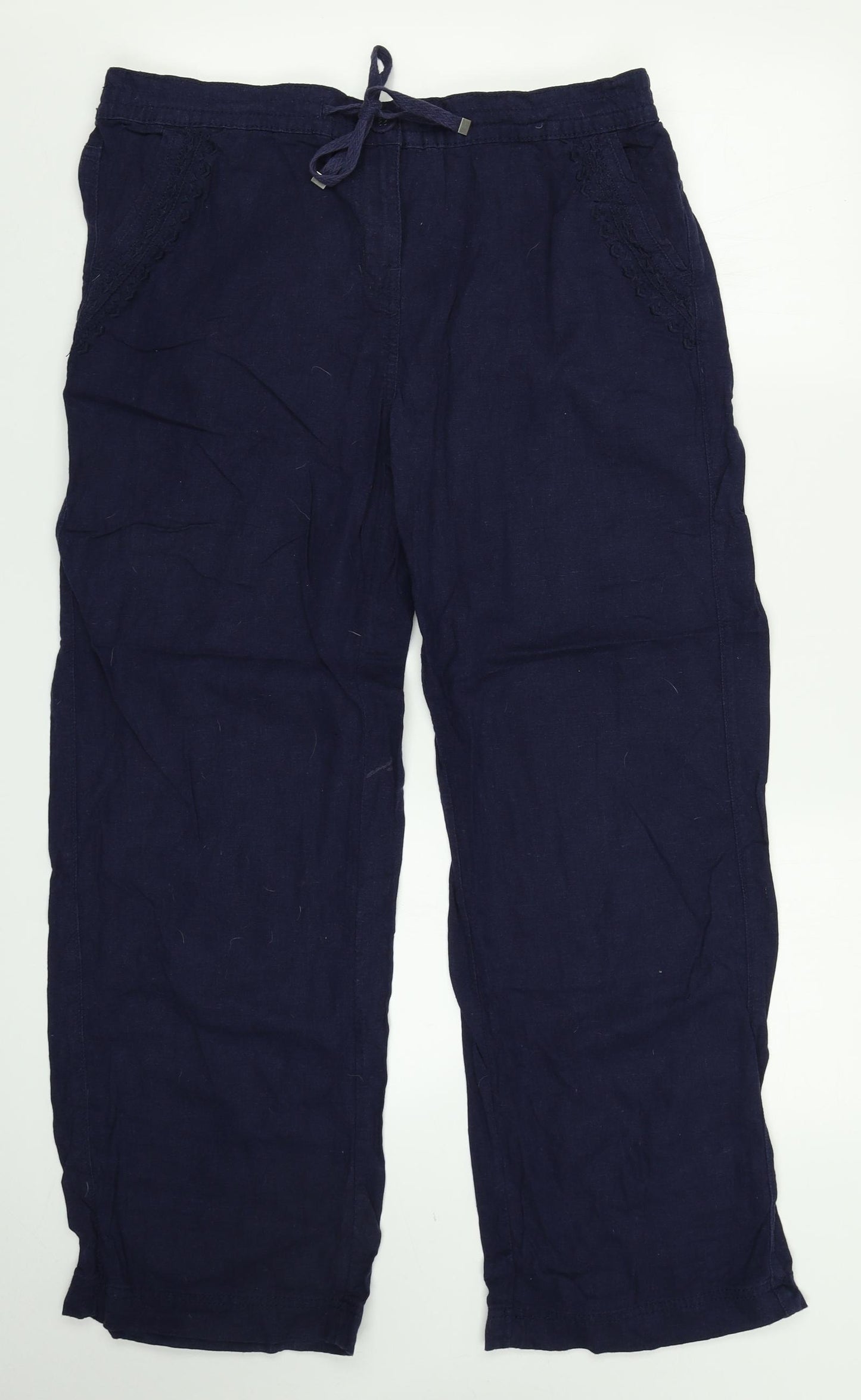 George Womens Blue   Cargo Trousers Size 14 L28 in