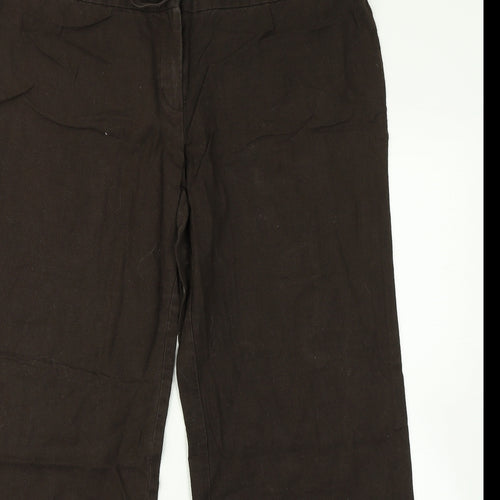 Lexxi Womens Brown   Trousers  Size 14 L27 in