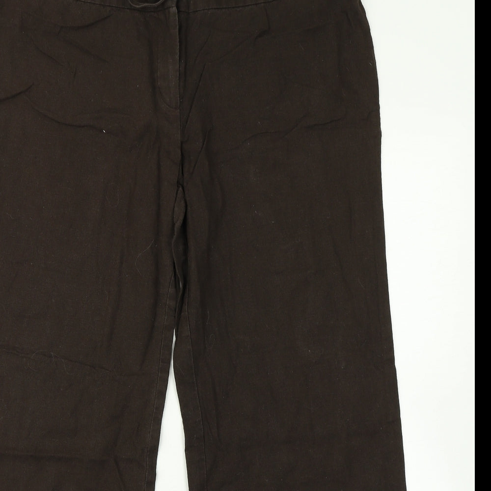 Lexxi Womens Brown   Trousers  Size 14 L27 in
