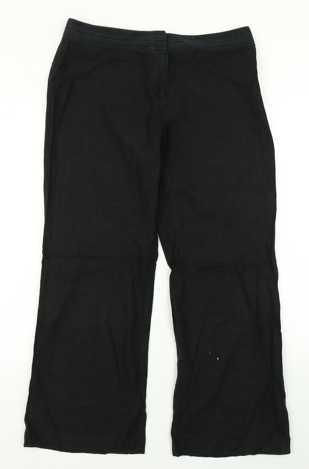 Marks & Spencer Womens Black   Trousers  Size 12 L26 in