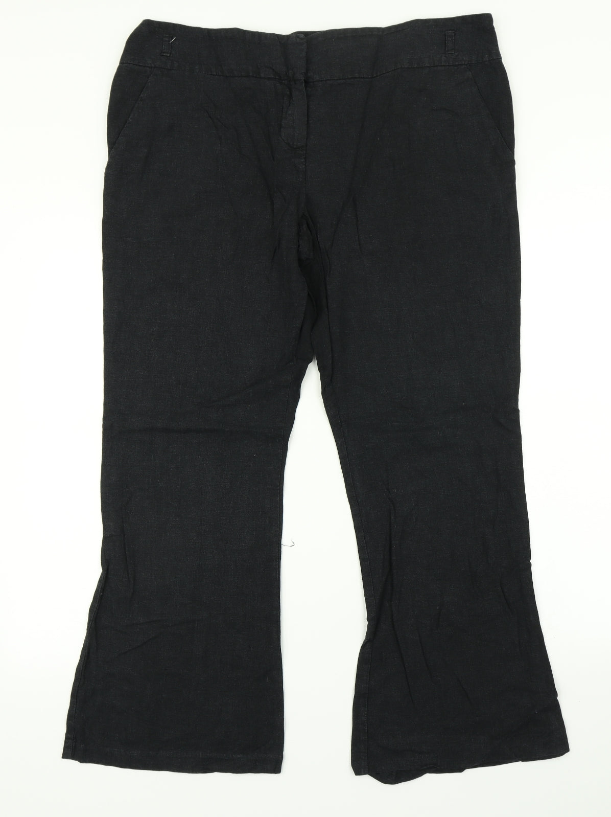 George Womens Black   Trousers  Size 16 L26 in