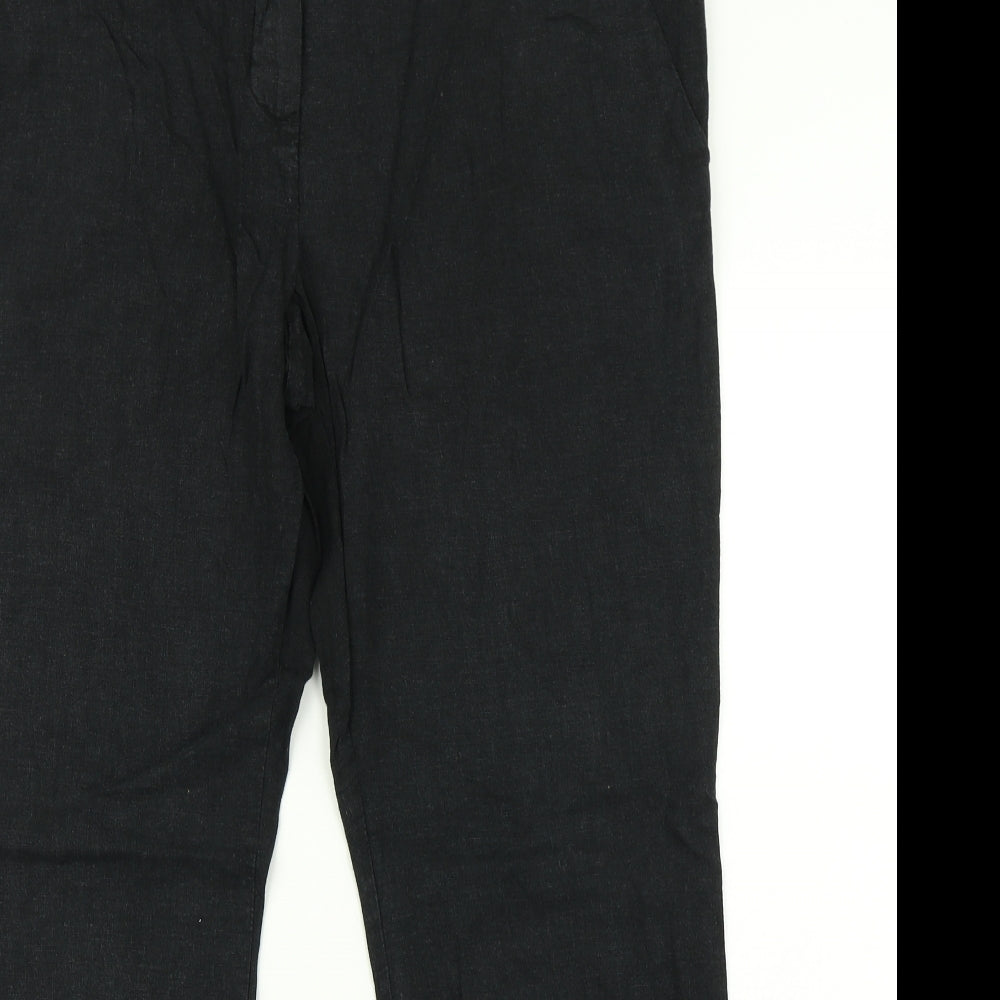 George Womens Black   Trousers  Size 16 L26 in