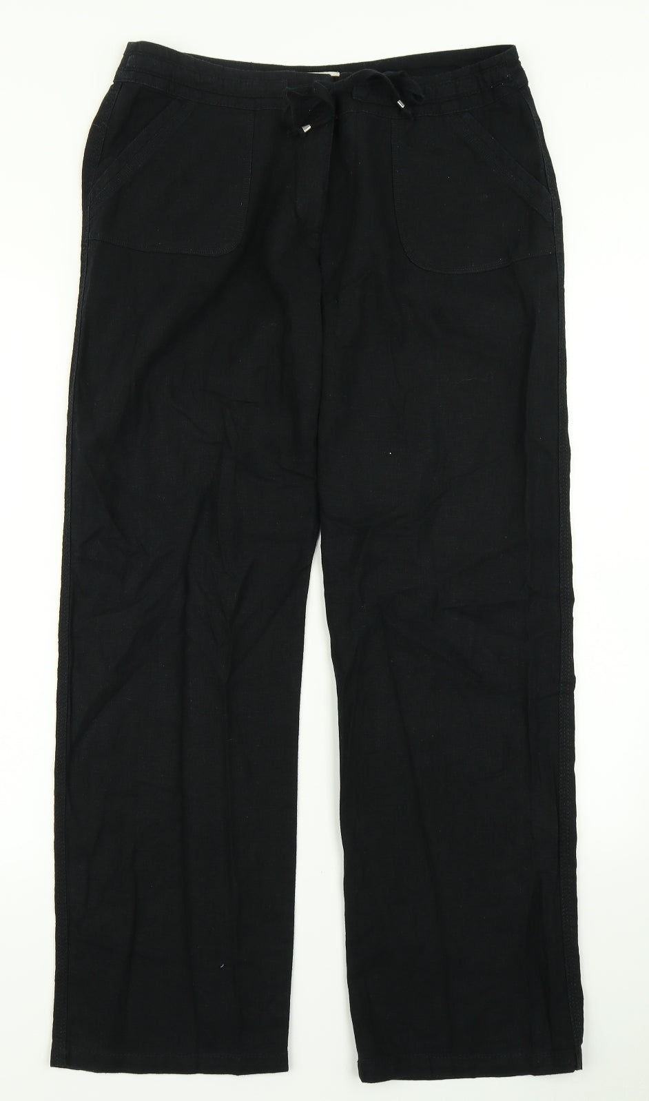 Papaya Womens Black   Cargo Trousers Size 10 L28 in