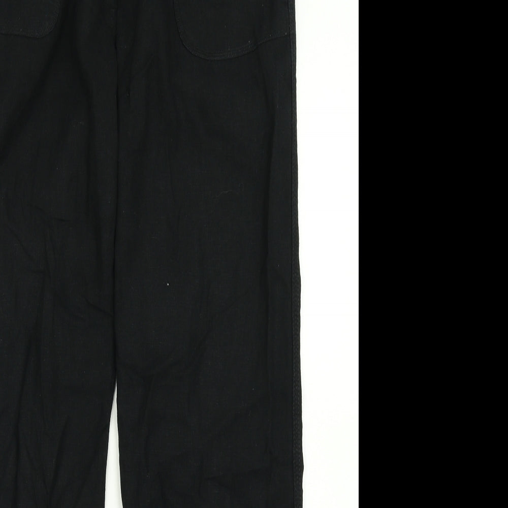 Papaya Womens Black   Cargo Trousers Size 10 L28 in