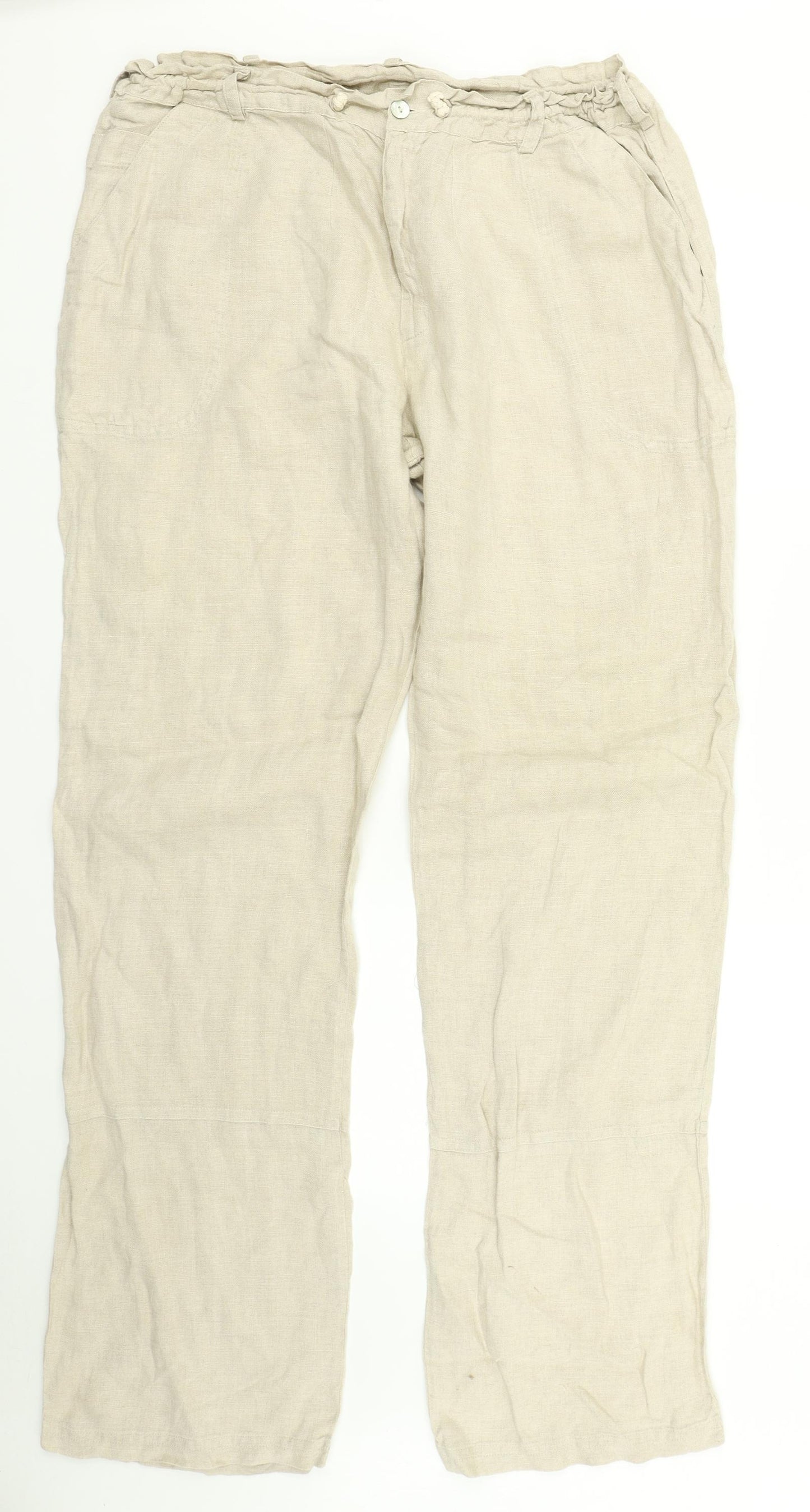 Mastro Store Womens Brown   Trousers  Size XL L33 in