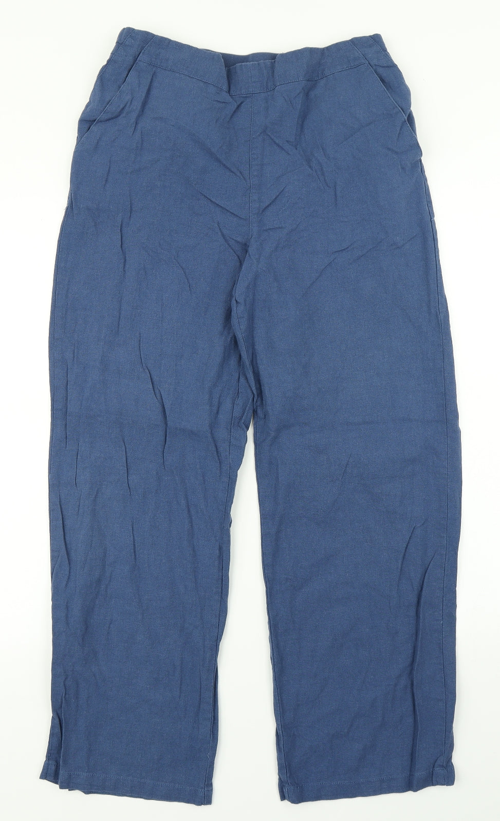 Cotton Traders Womens Blue   Cargo Trousers Size 12 L27 in