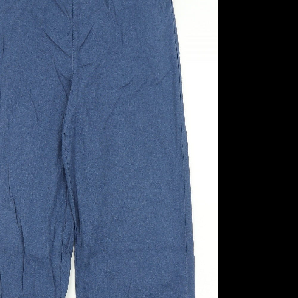 Cotton Traders Womens Blue   Cargo Trousers Size 12 L27 in