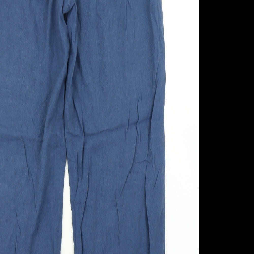 Cotton Traders Womens Blue   Cargo Trousers Size 12 L27 in
