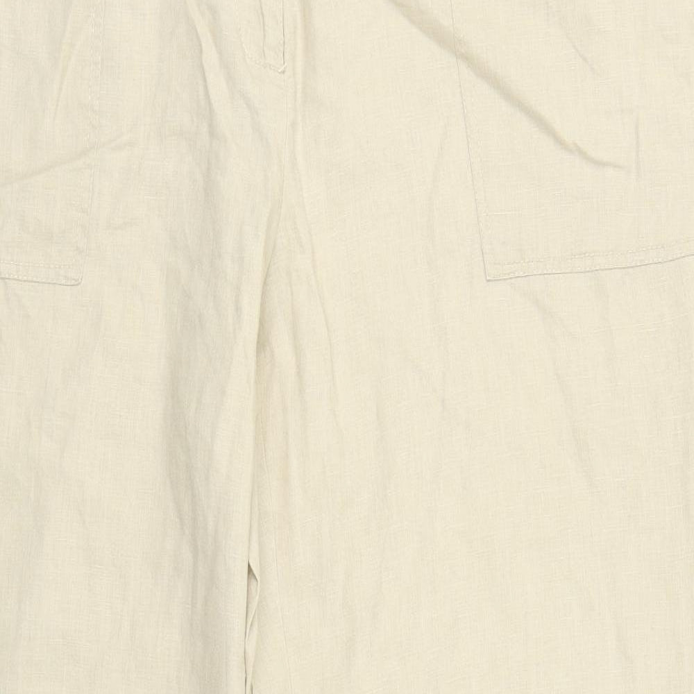 Atmosphere Womens Beige   Cargo Trousers Size 16 L30 in