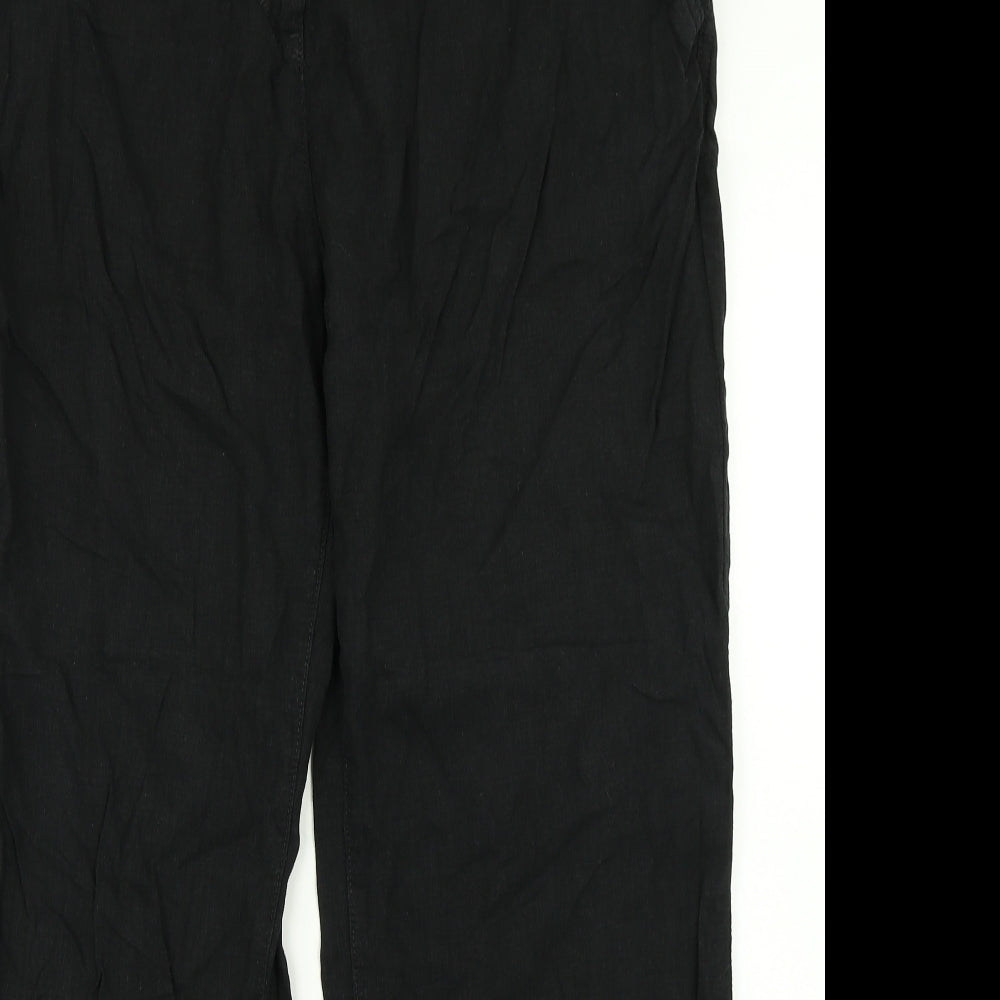 NEXT Womens Black   Cargo Trousers Size 18 L29 in