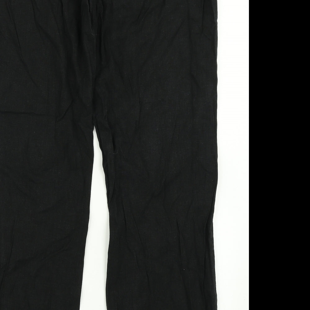 NEXT Womens Black   Cargo Trousers Size 18 L29 in