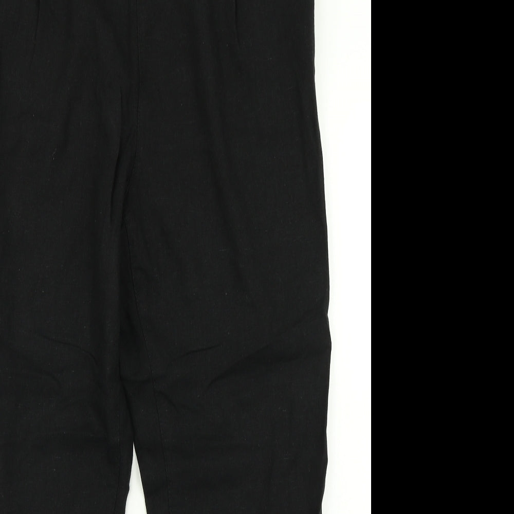 M&Co Womens Black   Cargo Trousers Size 14 L26 in