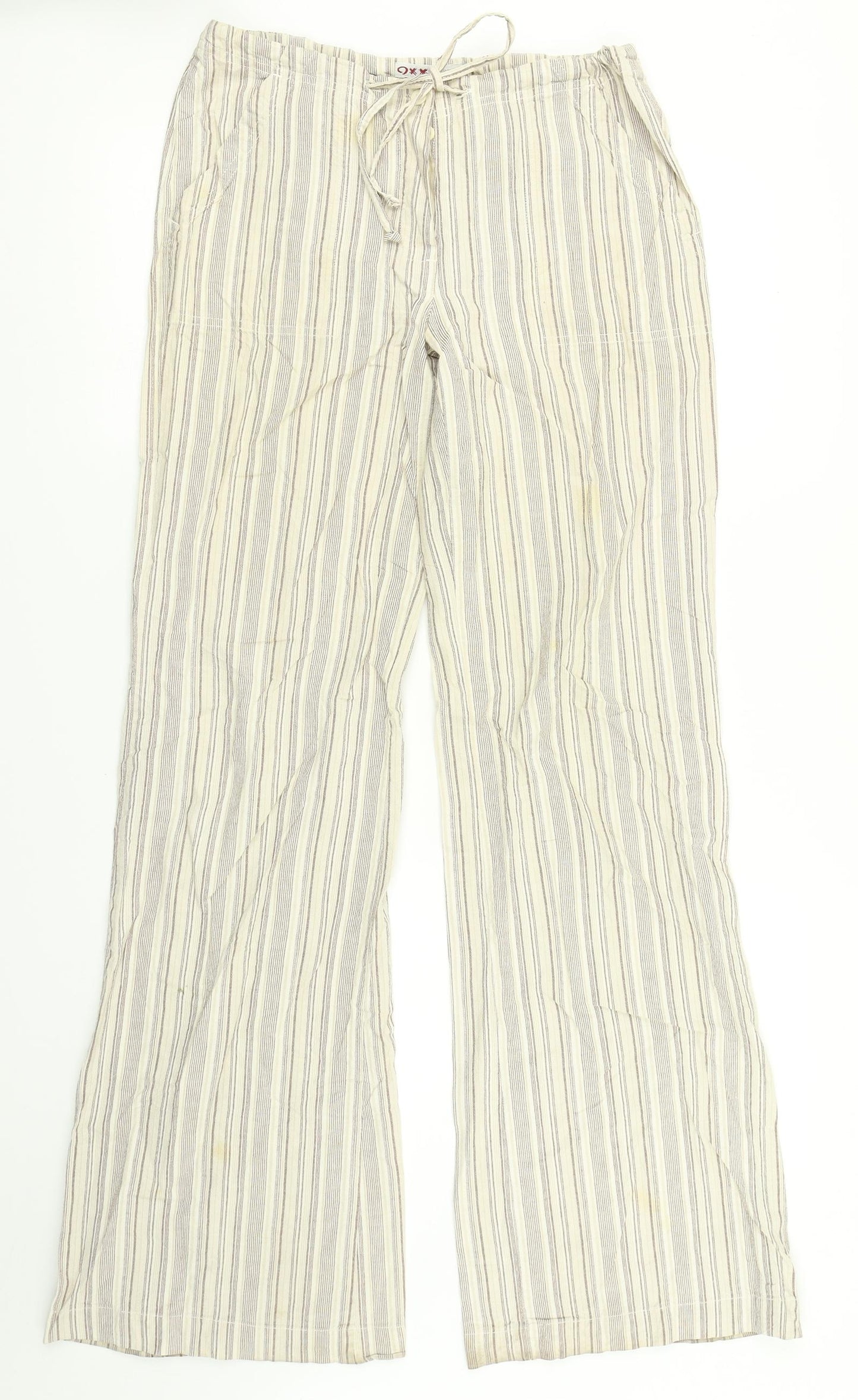Oxxo Womens Brown Striped  Trousers  Size XS L33 in