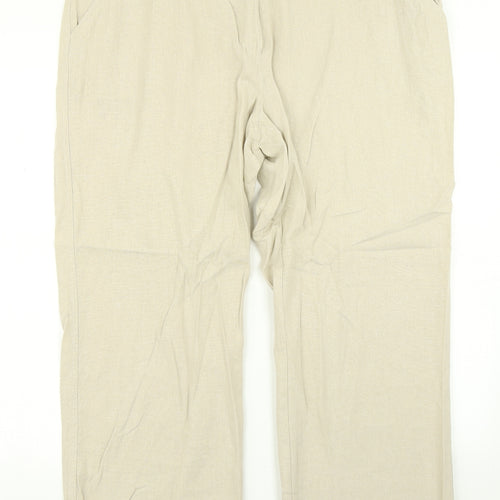 Karida Womens Beige   Trousers  Size 18 L25 in