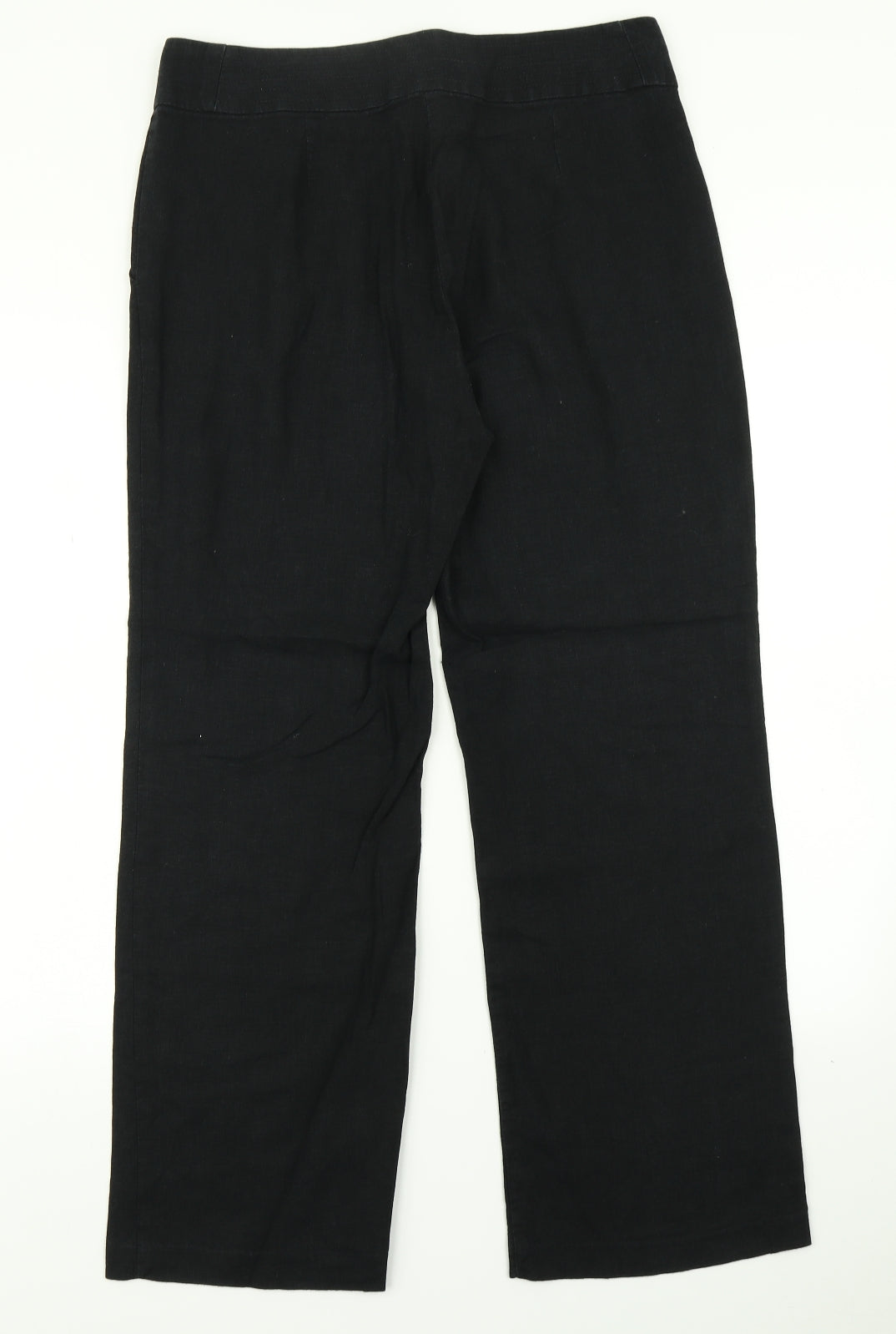 M&S Collection Womens Black   Trousers  Size 12 L28 in